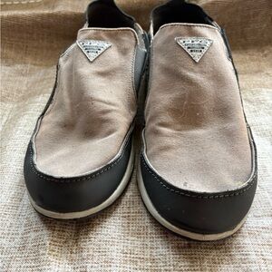 Columbia Men's Tan and Black Slip-On Loafers